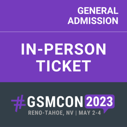 GSMCON2023 In-Person Ticket