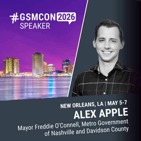 Alex Apple Square GSMCON2026 Speaker Graphic