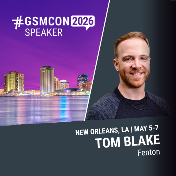 Tom Blake Square GSMCON2026 Speaker Graphic