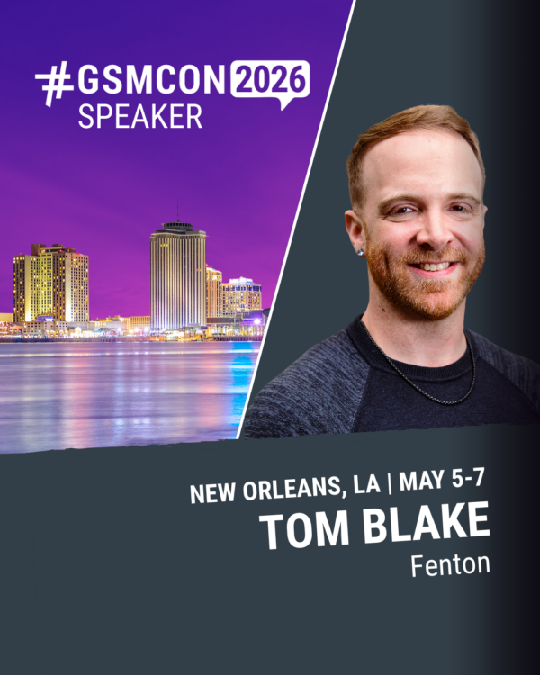 Tom Blake IG GSMCON2026 Speaker Graphic